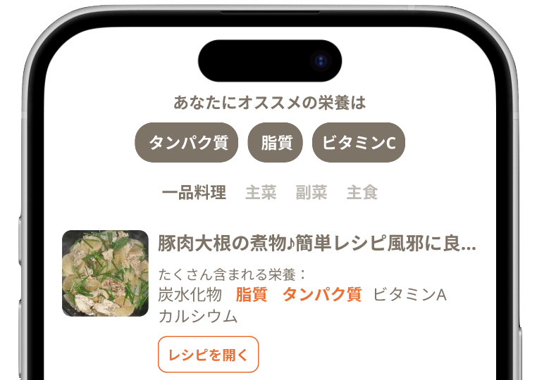 ごはんパートナーアプリのトップイメージ